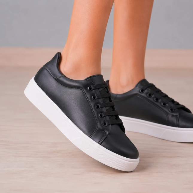 Zapatillas Urbanas Mujer Split - Negro