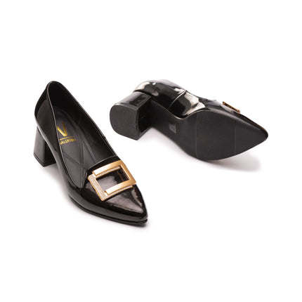 Stilettos Kozani - Negro Charol