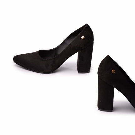Stilettos Mujer Pireo - Negro Gamuza