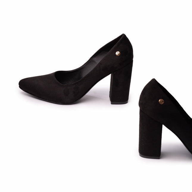 Stilettos Mujer Pireo - Negro Gamuza