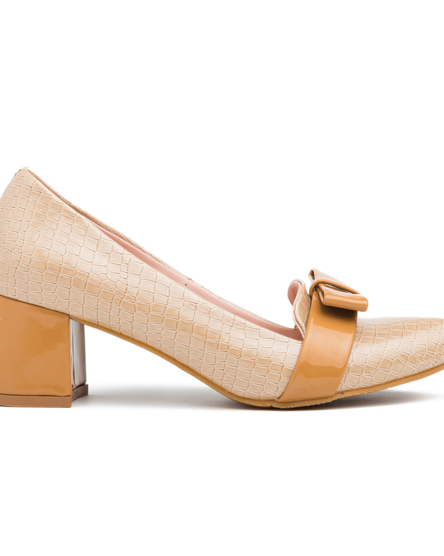 Stilettos Rodas - Beige Charol