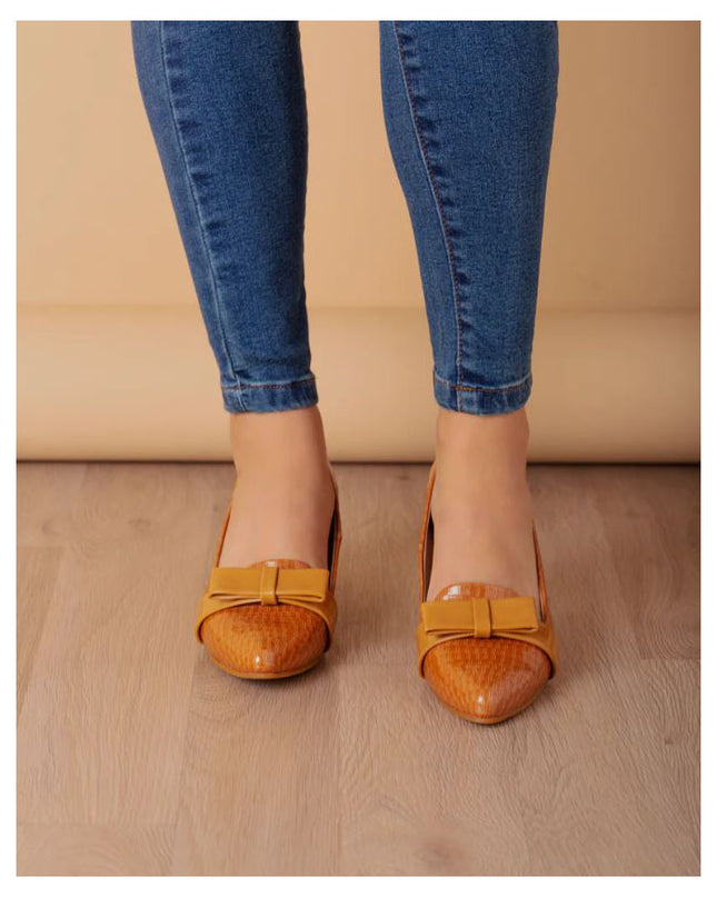 Stilettos Rodas - Camel Charol