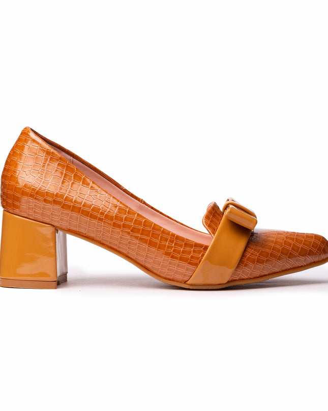 Stilettos Rodas - Camel Charol