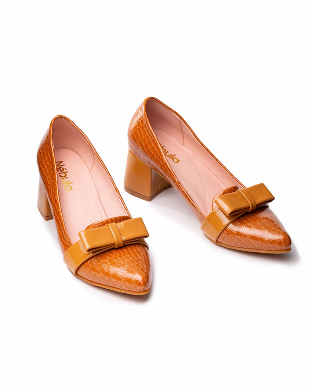 Stilettos Rodas - Camel Charol