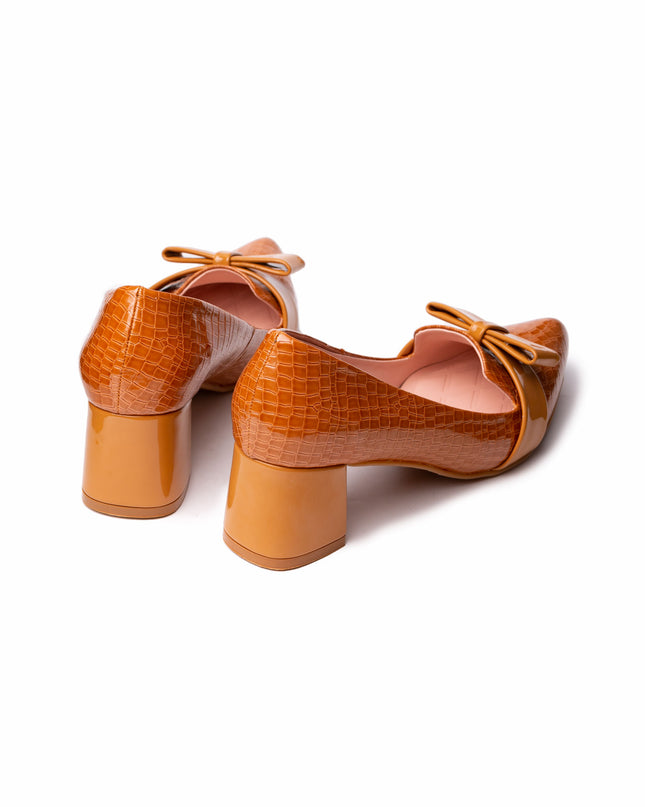 Stilettos Rodas - Camel Charol