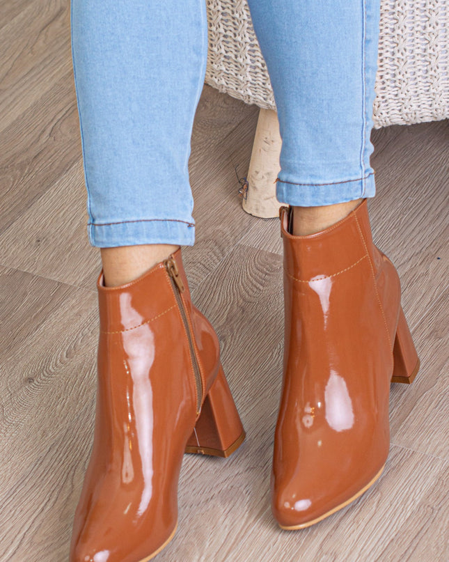 Botas Texas - Camel Charol