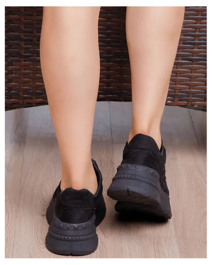 Zapatilla Talavera - Negro Gamuza