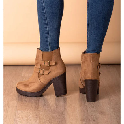 Botines Mujer Tours - Topo Oscuro