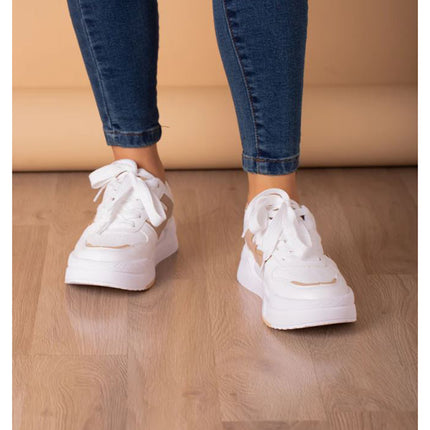 Zapatillas Urbanas Mujer Troyes - Beige