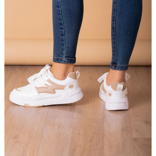 Zapatillas Urbanas Mujer Troyes - Beige