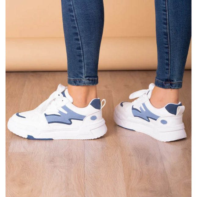 Zapatillas Urbanas Mujer Troyes - Celeste