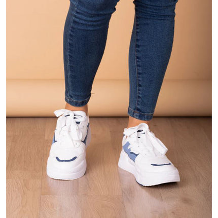Zapatillas Urbanas Mujer Troyes - Celeste