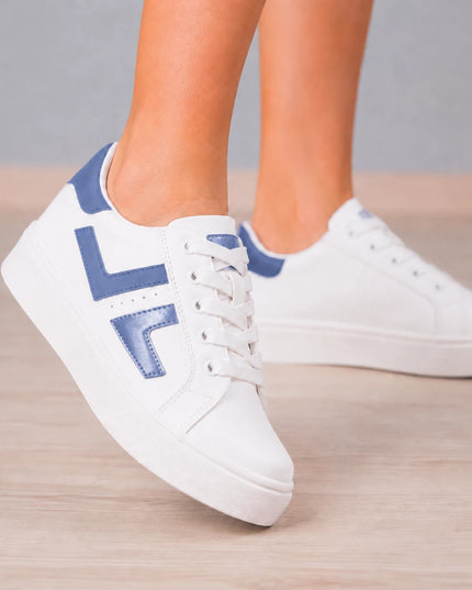 Zapatillas Urbanas Mujer Veche - Celeste