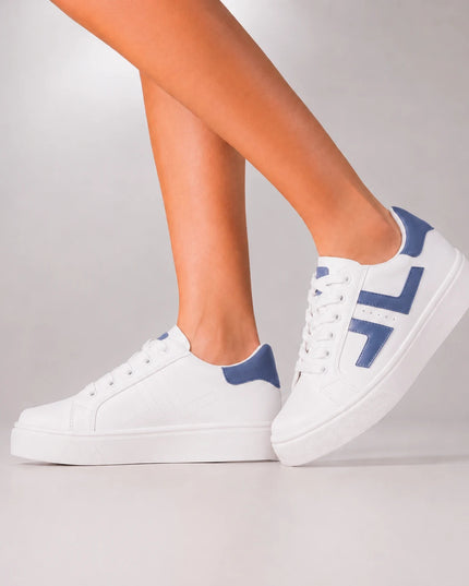 Zapatillas Urbanas Mujer Veche - Celeste