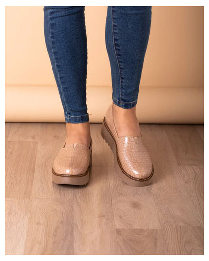 Mocasin Vratsa - Beige Charol
