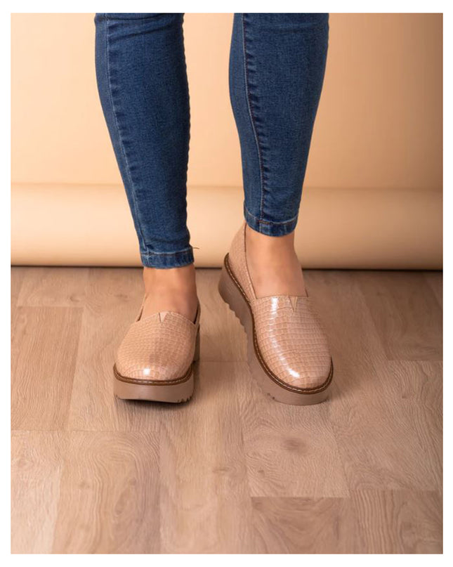 Mocasin Vratsa - Beige Charol