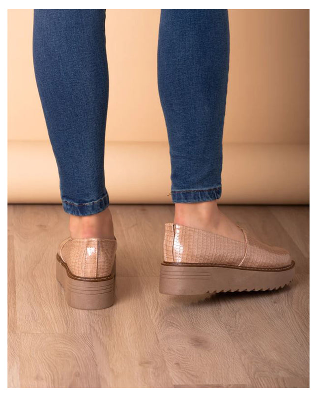 Mocasin Vratsa - Beige Charol
