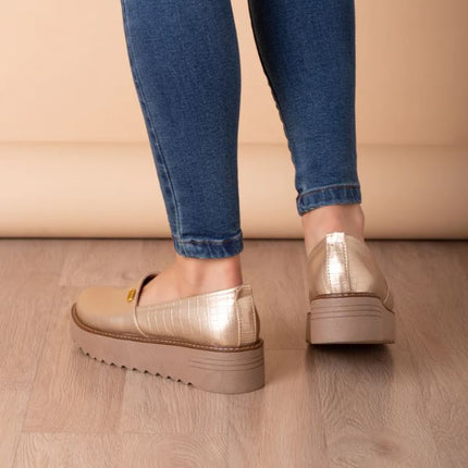 Mocasines Mujer Vratsa - Dorado