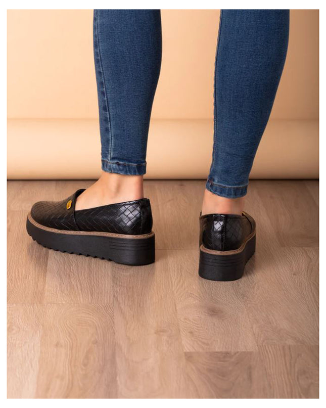 Mocasin Vratsa - Negro Cuero