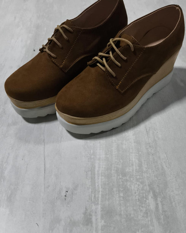 Zapatilla Napoles - Camel Gamuza 35 (Yayita)