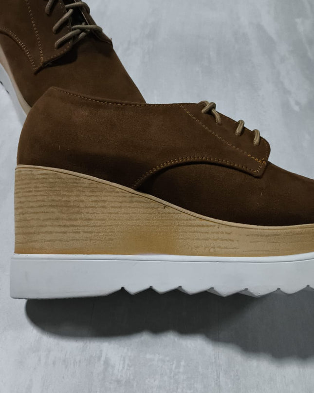 Zapatilla Napoles - Camel Gamuza 35 (Yayita)
