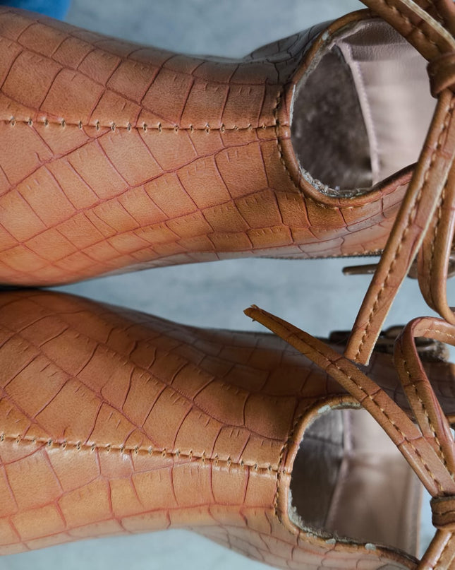 Botas Bubali - Camel Serpiente 36 (Yayita)