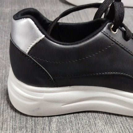 Zapatillas Urbanas Mujer Diest - Negro Plateado 35 (Yayita)