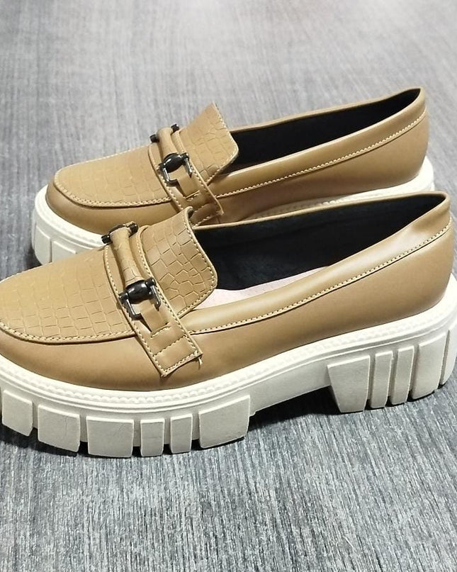 Mocasín Cannes - Beige Cuero 35 (Yayita)