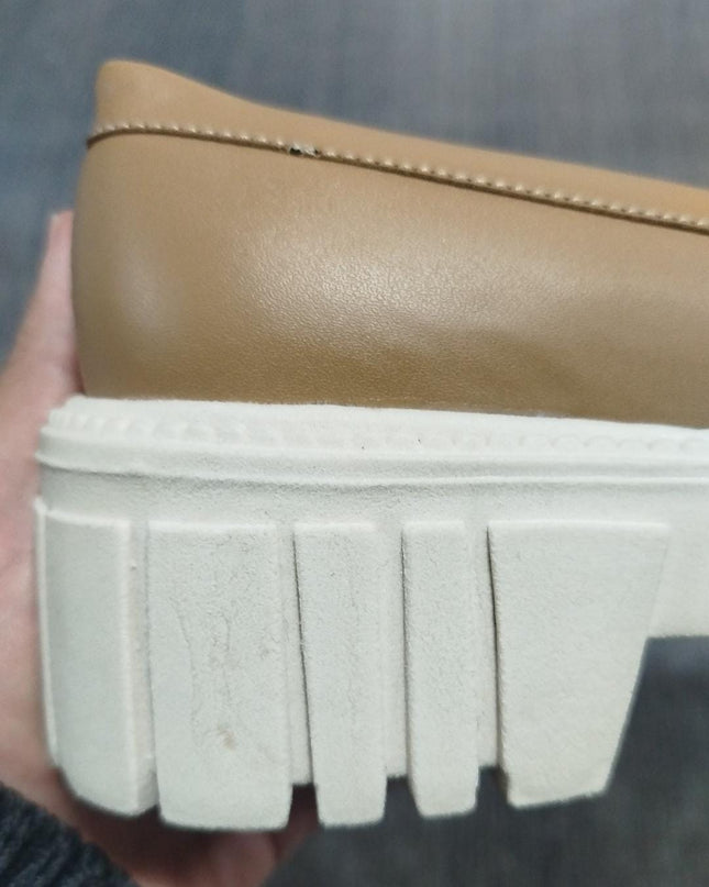 Mocasín Cannes - Beige Cuero 35 (Yayita)