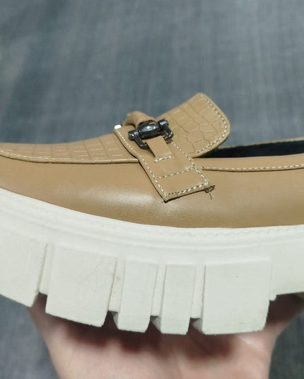 Mocasín Cannes - Beige Cuero 35 (Yayita)