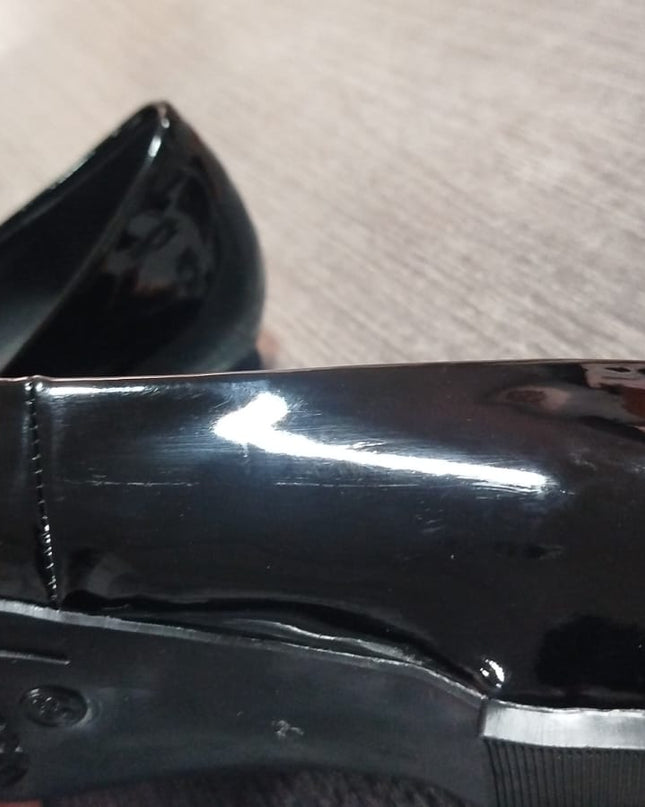 Mocasín Jadiya - Negro Charol 38 (Yayita)