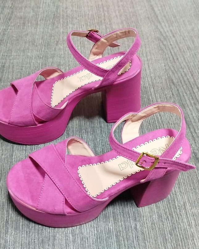 Sandalia Queens - Fucsia 36 (Yayita)