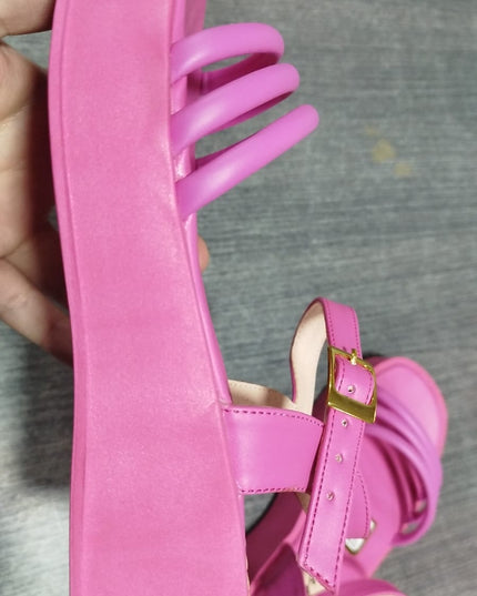 Sandalia Hilton - Fucsia 35 (Yayita)