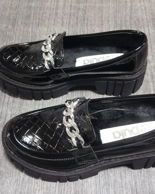 Mocasín Antalya - Negro Serpiente 35 (Yayita)