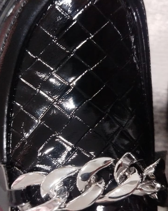 Mocasín Antalya - Negro Serpiente 35 (Yayita)