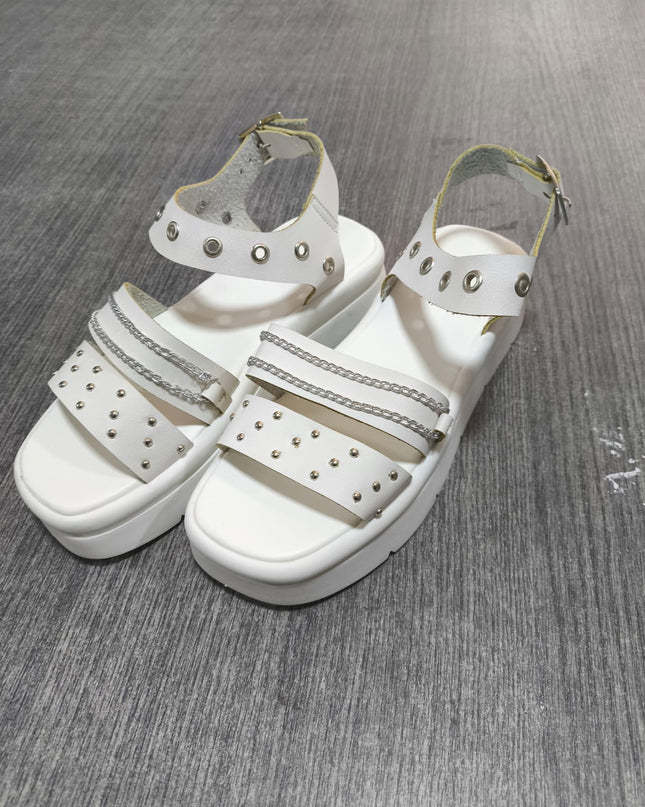 Sandalia Mónaco - Blanco 36 (Yayita)