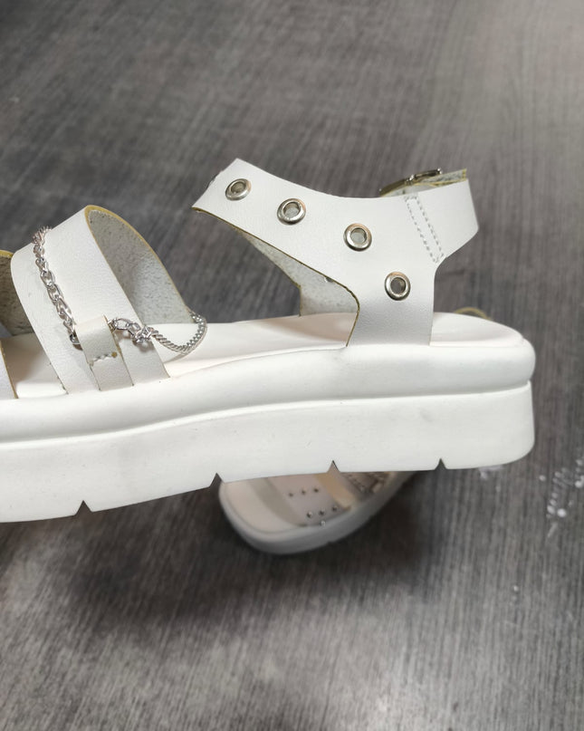 Sandalia Mónaco - Blanco 36 (Yayita)