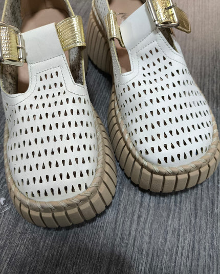 Sandalia Vesty - Blanco 37 (Yayita)