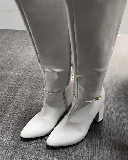 Botas Samalut - Blanco charol 37 (Yayita)