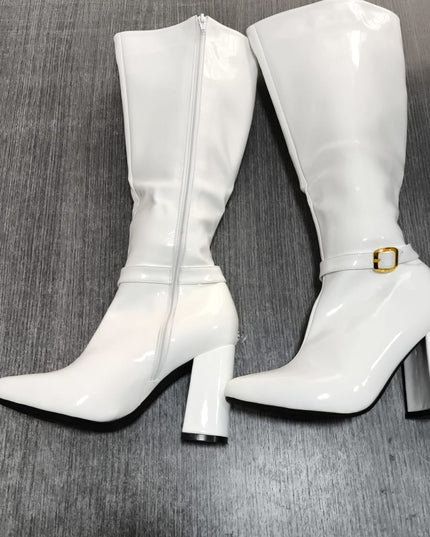 Botas Samalut - Blanco charol 37 (Yayita)