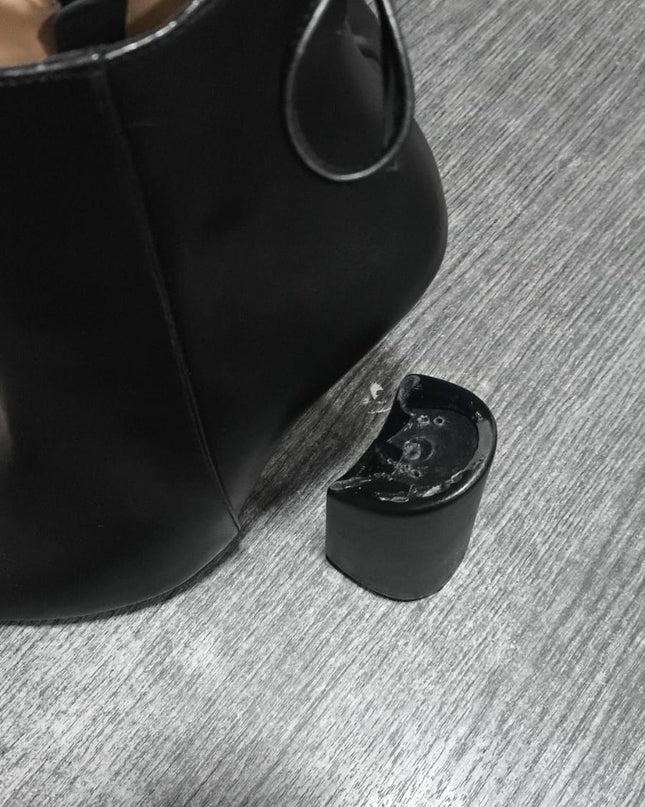 Botas bubali  - negro cuero 39 (Yayita)