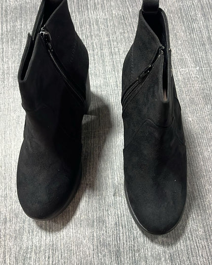 Botines Coffs - Negro Gamuza 37 (Yayita)