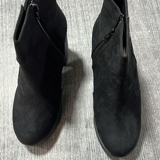 Botines Coffs - Negro Gamuza 37 (Yayita)