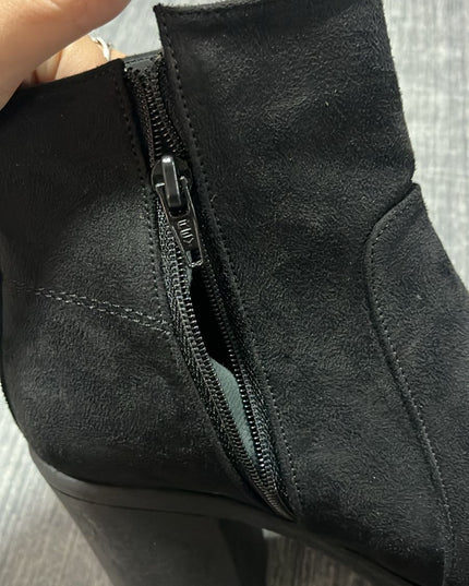 Botines Coffs - Negro Gamuza 37 (Yayita)