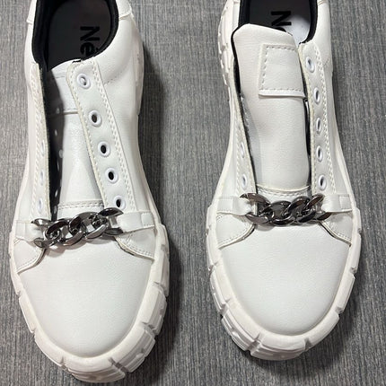 Zapatillas Urbanas Mujer Dublin - Blanco 39 (Yayita)