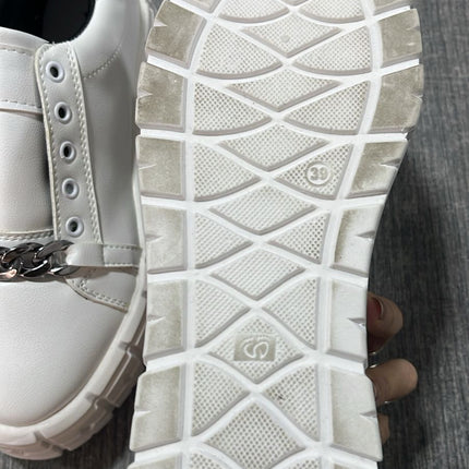 Zapatillas Urbanas Mujer Dublin - Blanco 39 (Yayita)