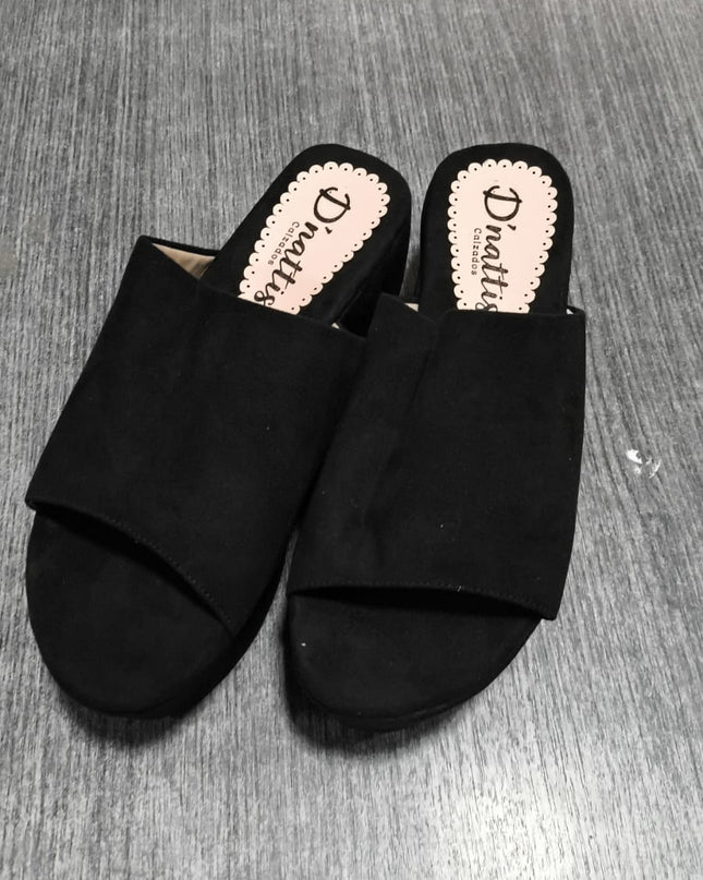 Sandalia prato - negro gamuza 37 (Yayita)