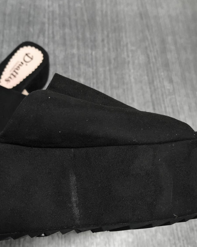 Sandalia prato - negro gamuza 37 (Yayita)