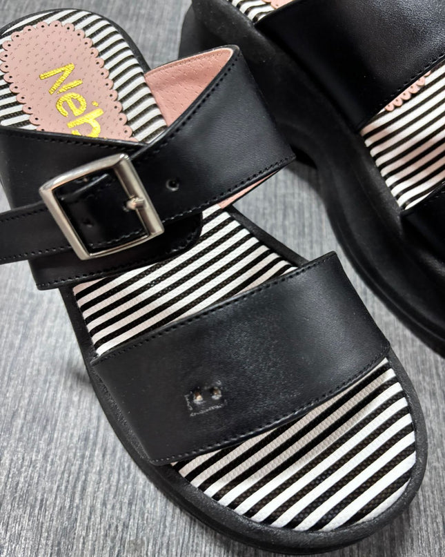 Sandalias toom - Negro 35 (Yayita)