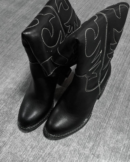 Botas snaker - Negro 37 (Yayita)